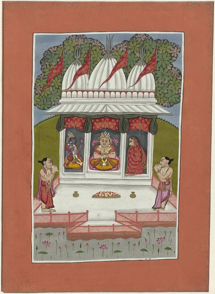 Boeddha als een incarnatie (avatara) van Vishnu (1825 - 1875) by anonymous