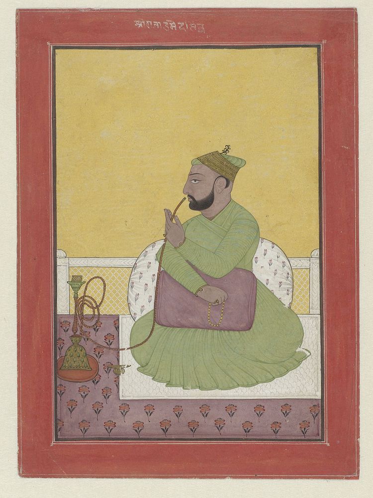 Portret van Umed Singh van Chamba (1750) by anonymous