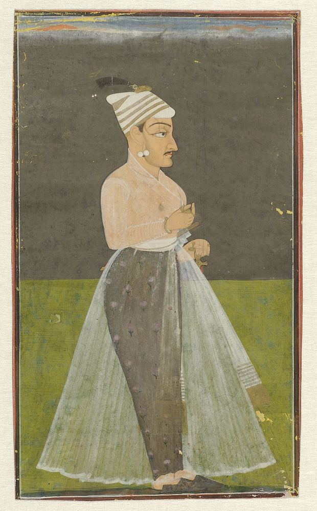 Portret van Daya Datta, Raja van Nurpur (1720) by anonymous