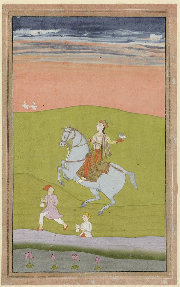Koningin Chand Bibi te paard (1780) by anonymous