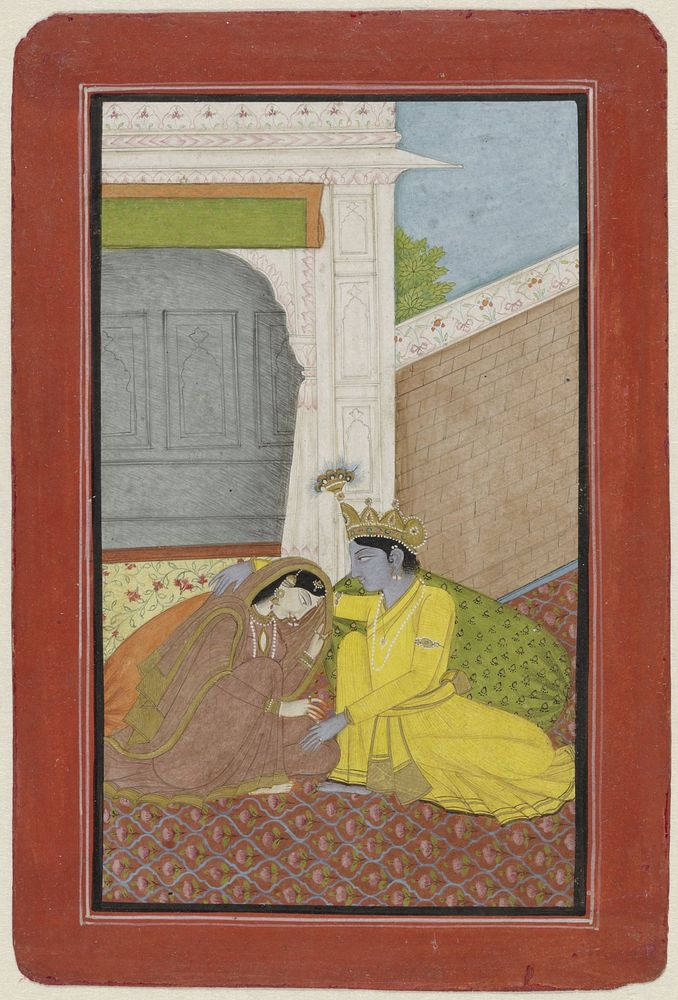 Krishna en Radha (1810) by anonymous
