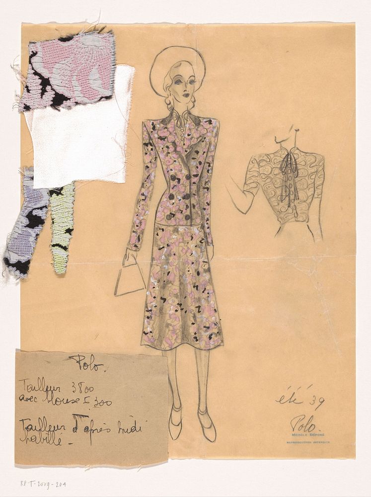 Maggy Rouff: Tailleur avec blouse - Tailleur d'après-midi habillé (1938 - 1939) by Maggy Rouff
