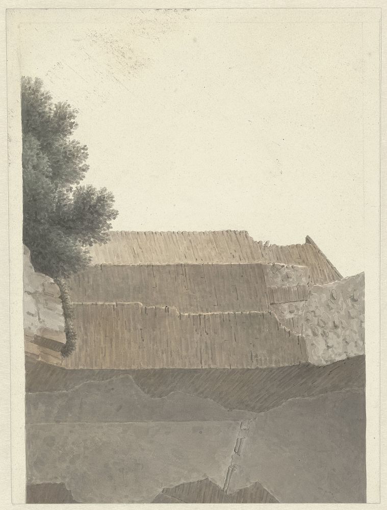 Part of the Vault of the Temple of Minerva Medica in Rome (c. 1809 - c. 1812) by Josephus Augustus Knip