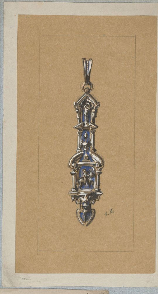 Design for a Pendant (c. 1864 - c. 1894) by Henri Cameré
