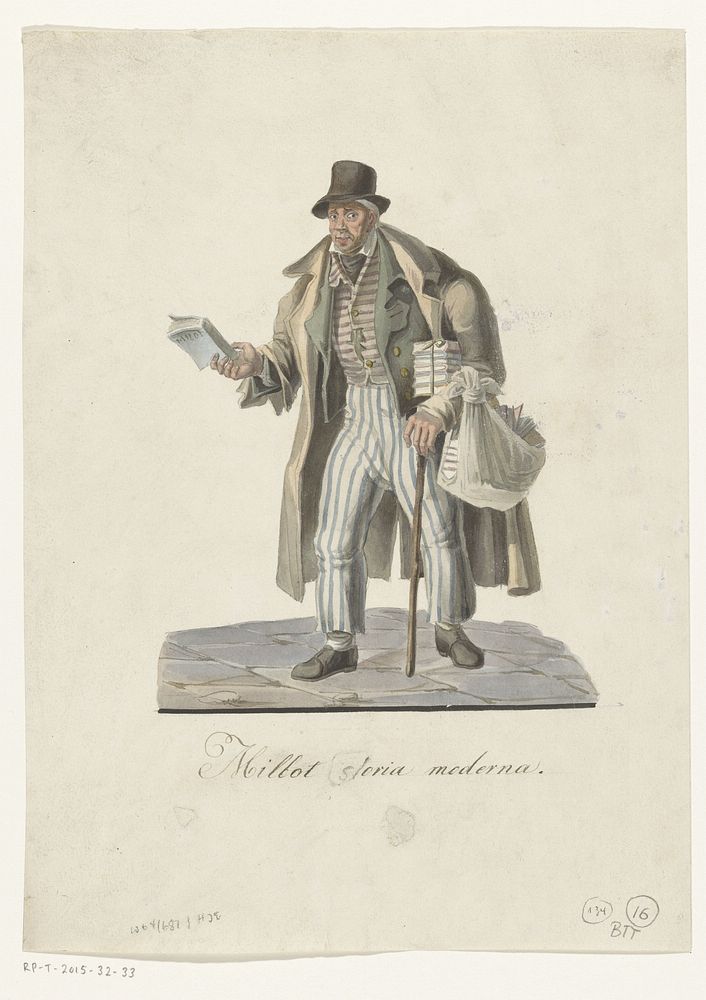 Rondreizende boekhandelaar (1800 - 1899) by anonymous