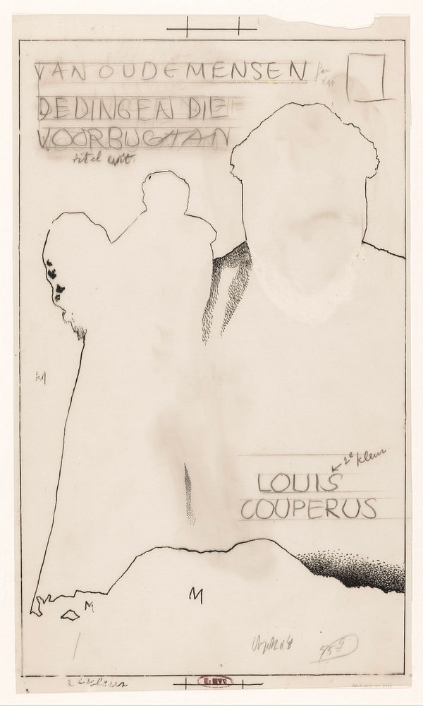 Bandontwerp voor: Louis Couperus, Van oude menschen, de dingen die voorbijgaan (1906 - 1970) by anonymous