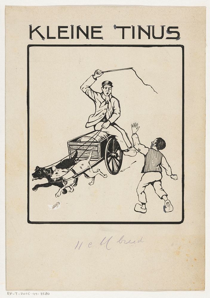 Bandontwerp voor: B. Wiggers van IJsselstein, Kleine Tinus, 1910 (in or before 1910) by anonymous
