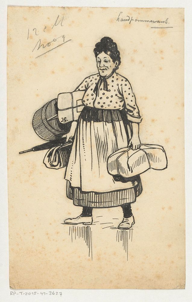 Vrouw met reisgoed (c. 1900 - c. 1940)