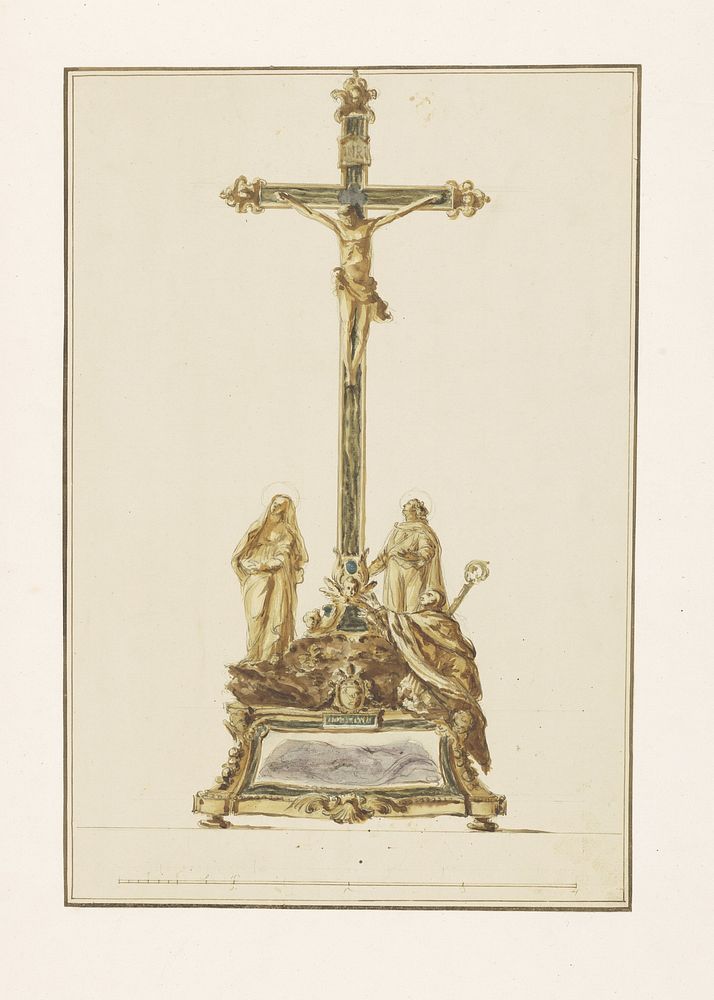 Ontwerp voor een kruisbeeld (c. 1775 - c. 1785) by Luigi Valadier