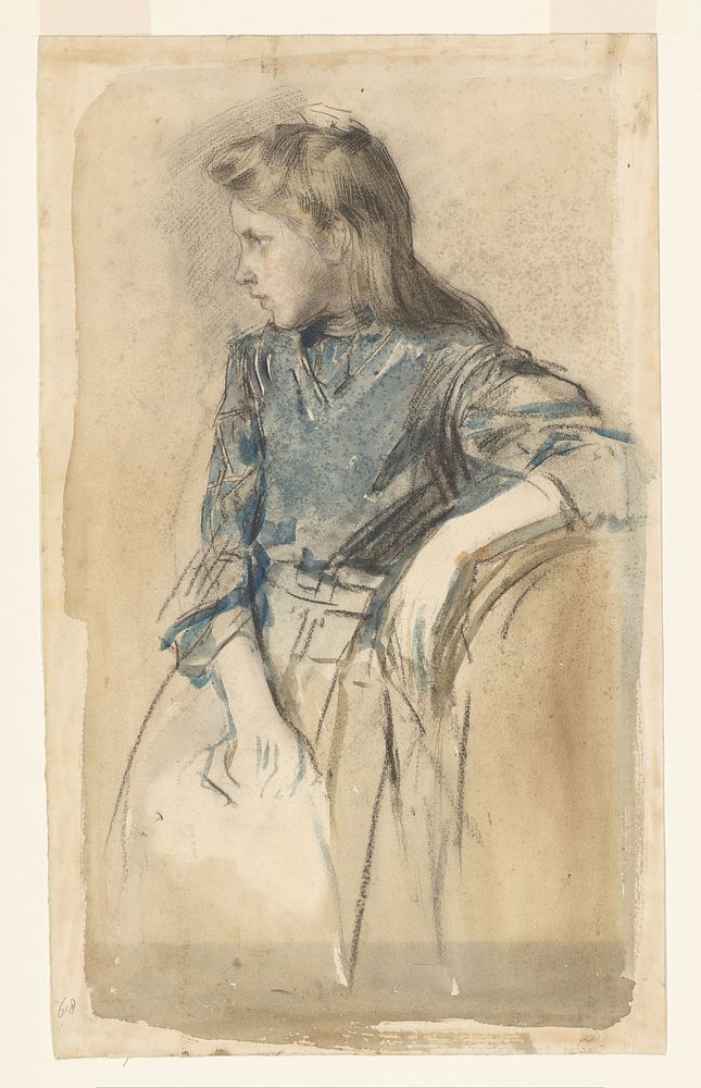Blond meisje (1885 - 1927) by Johan Antonie de Jonge