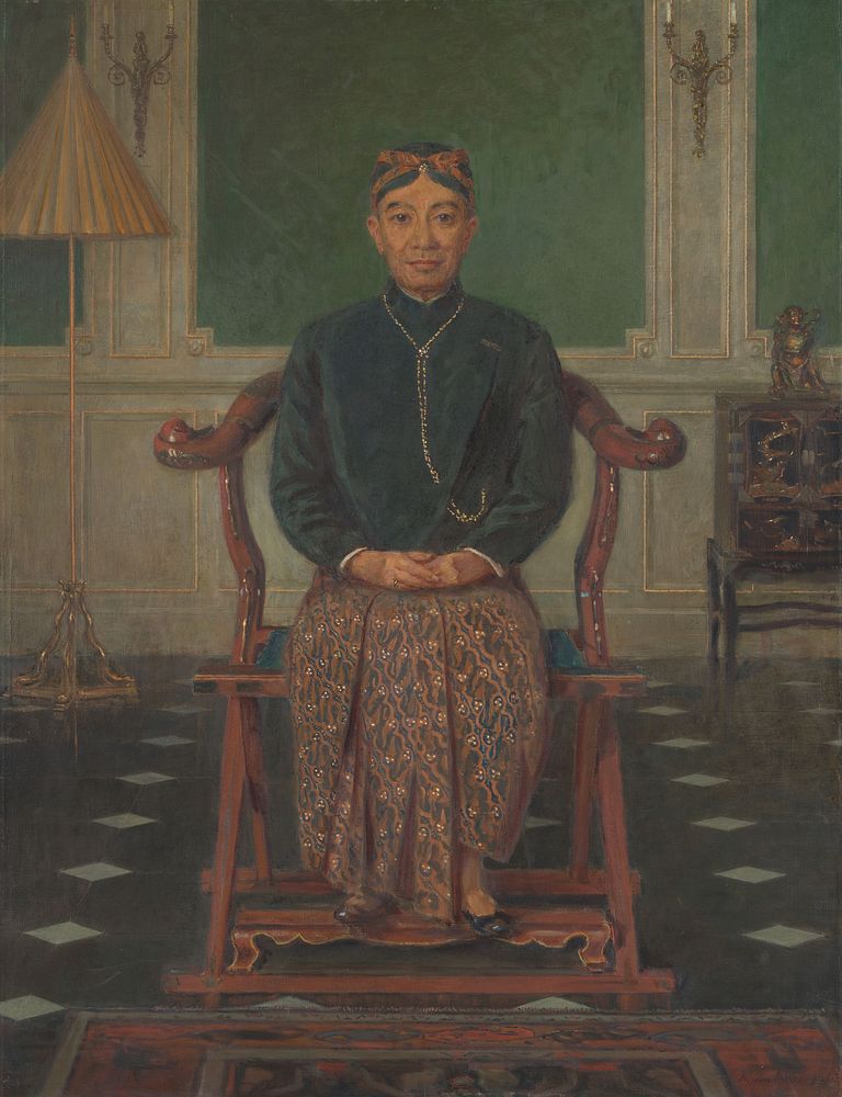 Portret van Pangeran Ario Soejono, minister zonder portefeuille in oorlogskabinet te Londen (1880 - 1949) by Anton Abraham…