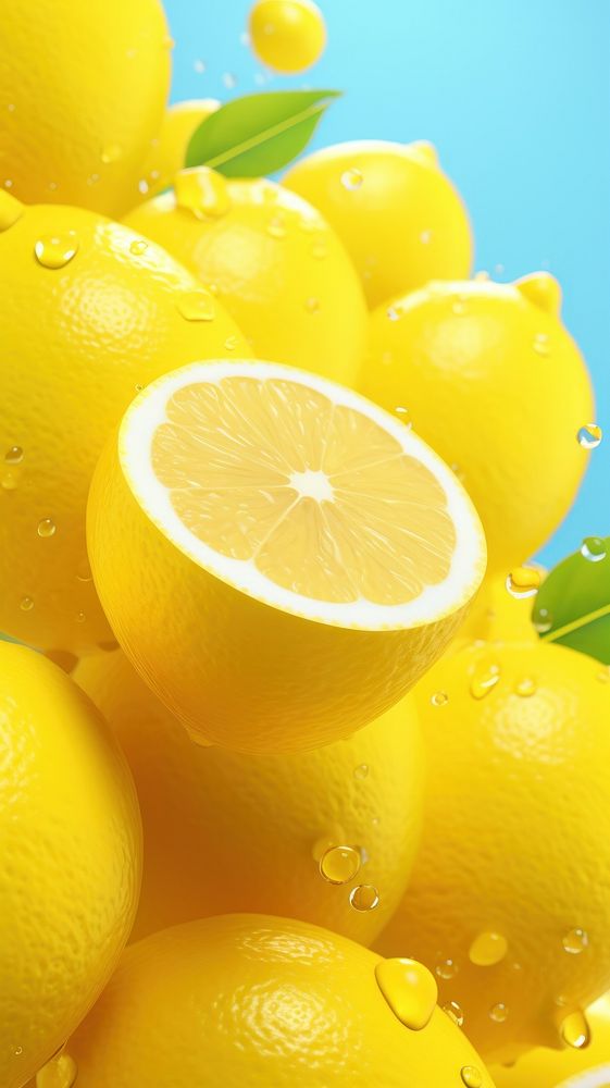  Lemon fruit plant food. AI generated Image by rawpixel.