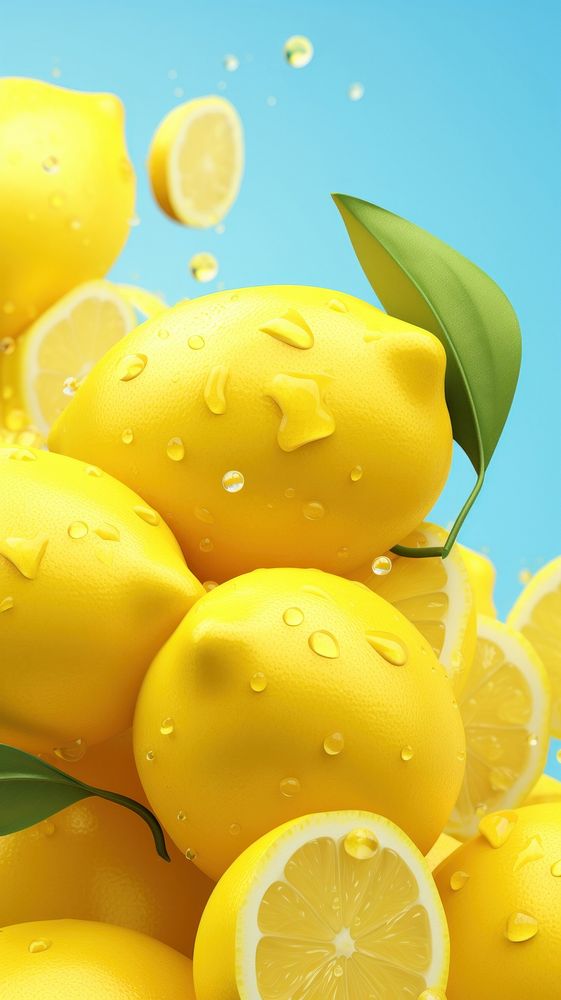  Lemon fruit plant food. AI generated Image by rawpixel.