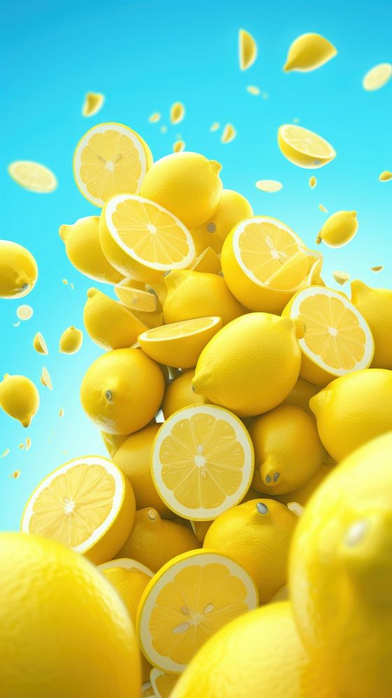  Lemon backgrounds fruit plant. AI generated Image by rawpixel.