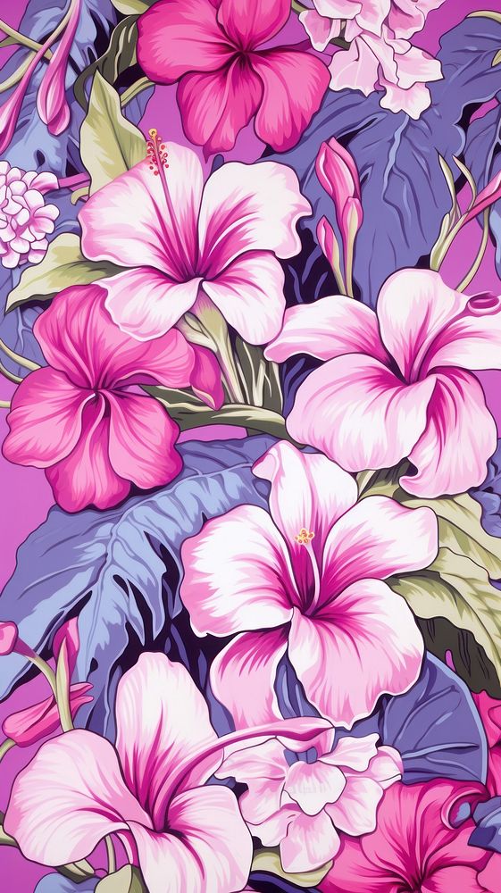  Purple pattern flower petal. AI generated Image by rawpixel.