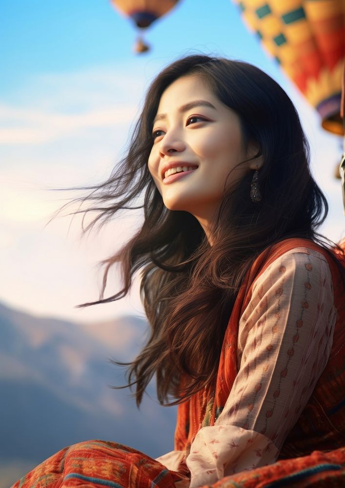  Thai woman portrait adult happy. AI generated Image by rawpixel.