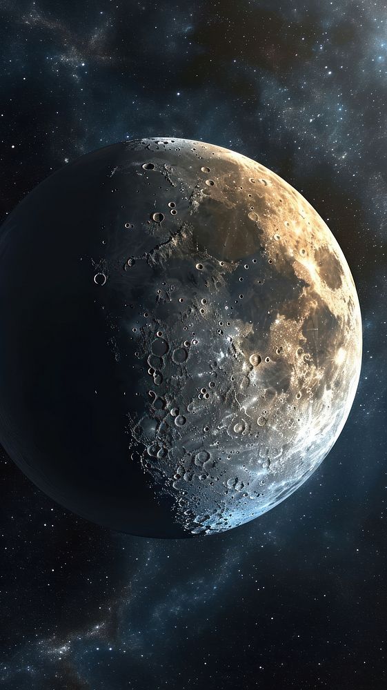  Moon space astronomy universe. AI generated Image by rawpixel.