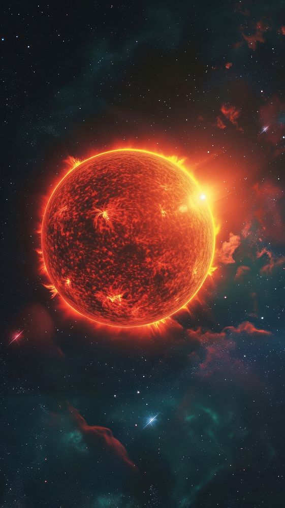  Sun space astronomy universe. AI generated Image by rawpixel.