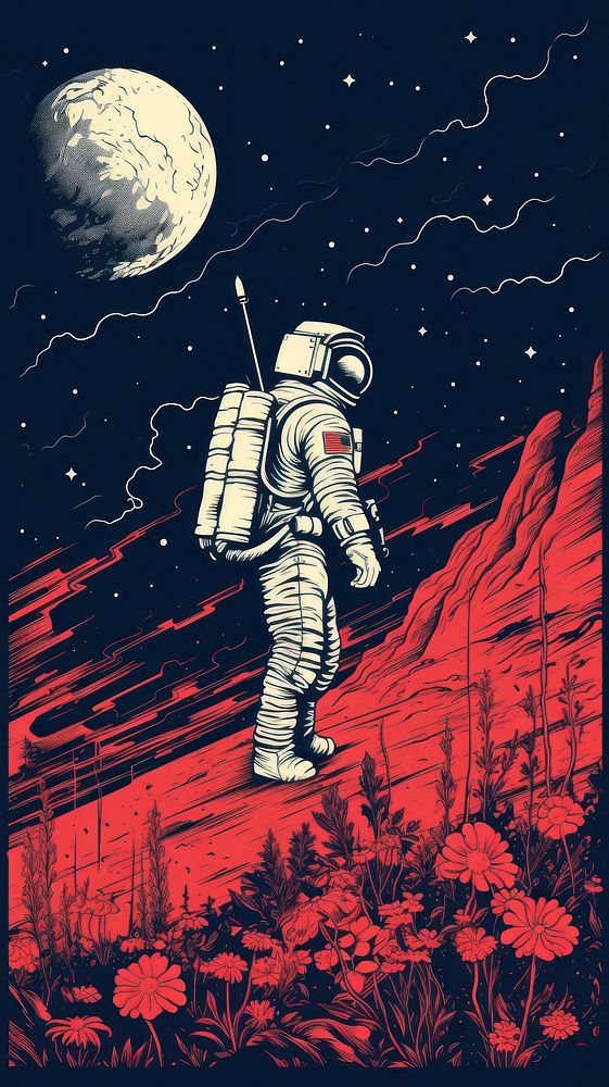  Nature astronomy astronaut outdoors. AI generated Image by rawpixel.
