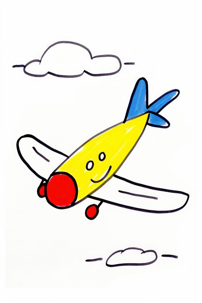 Airplane aircraft vehicle cartoon.