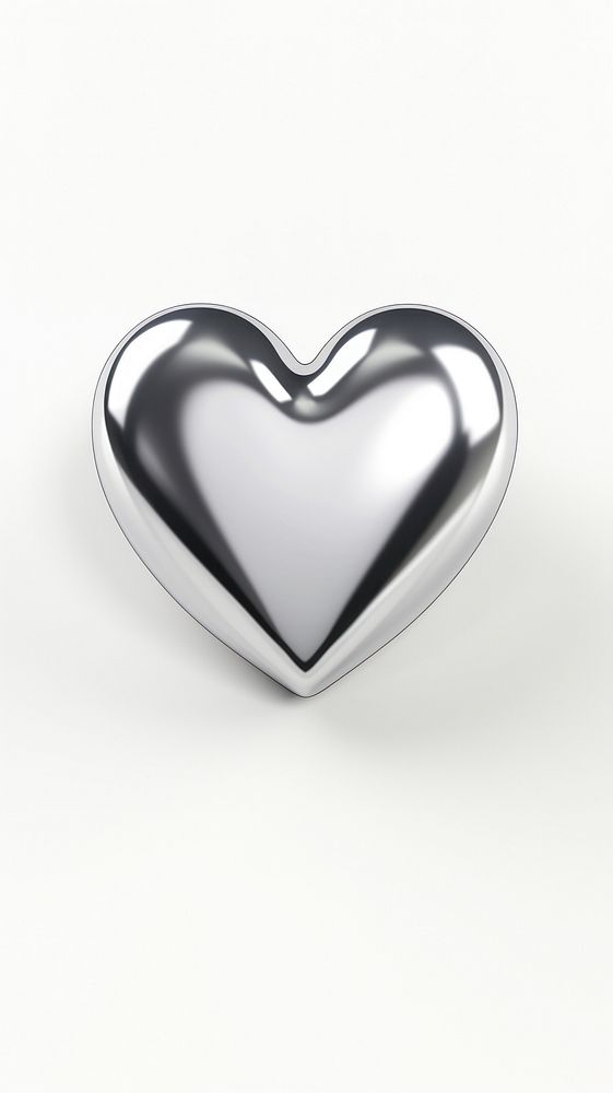  Heart shape shiny white background electronics. AI generated Image by rawpixel.