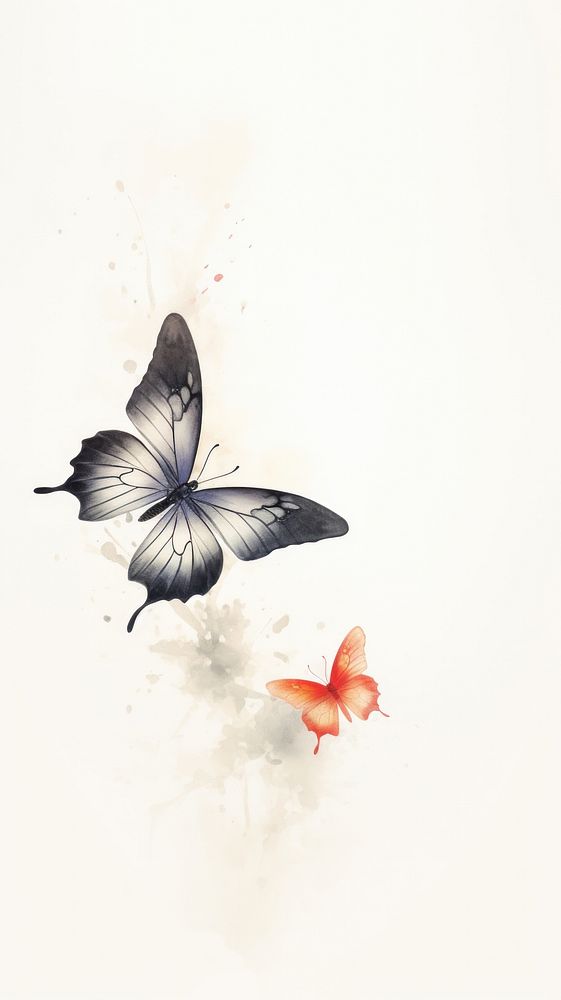 Butterfly painting animal fragility.