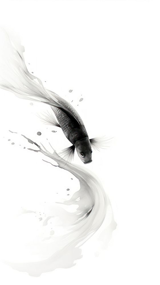 White water fish ink.