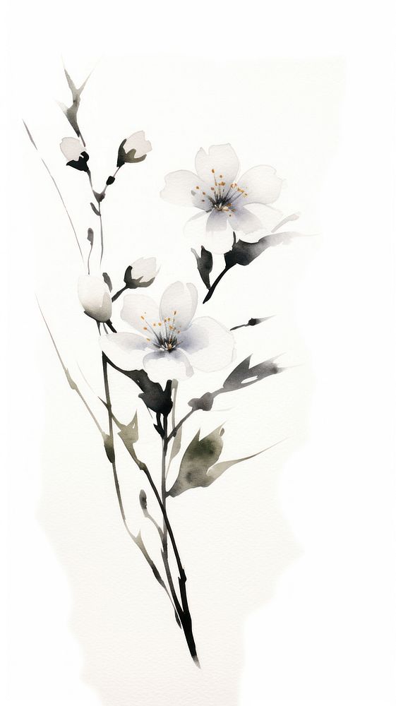 Flower plant petal white.
