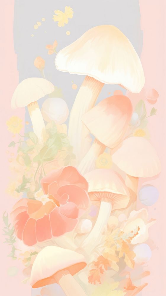  Mushrooms fungus plant toadstool. AI generated Image by rawpixel.