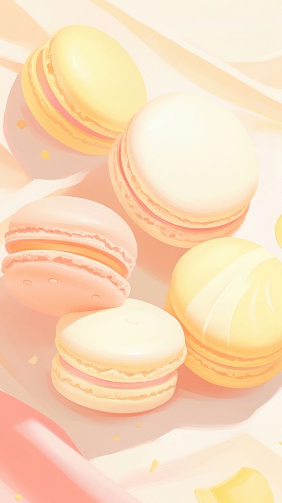  Macaron macarons food confectionery. AI generated Image by rawpixel.
