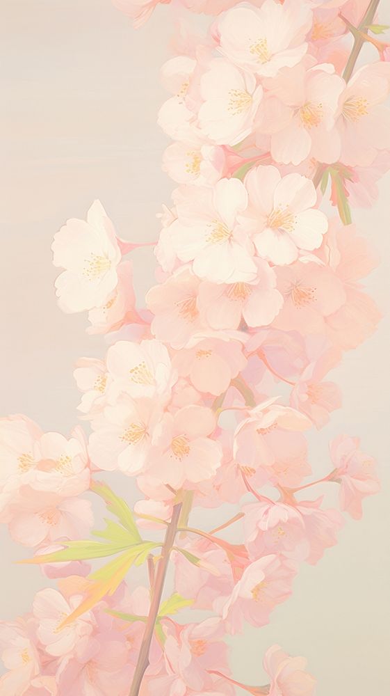  Cherry blossoms backgrounds flower petal. AI generated Image by rawpixel.