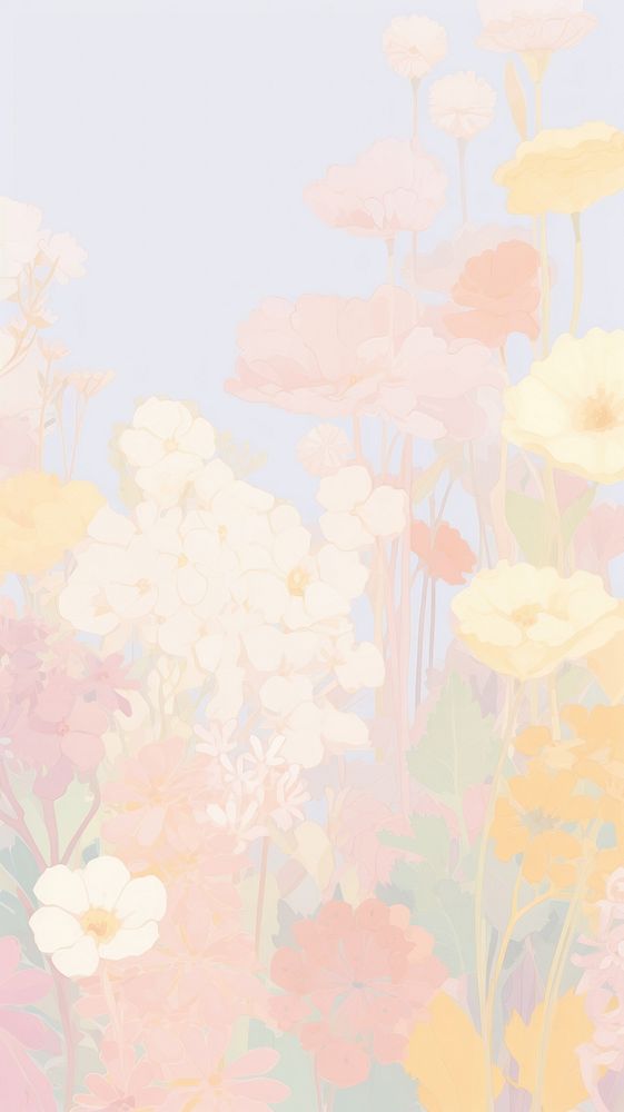  Flower garden backgrounds pattern plant. AI generated Image by rawpixel.