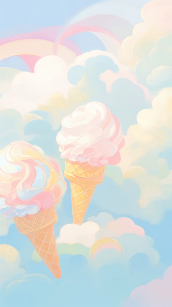  Ice cream backgrounds dessert food. AI generated Image by rawpixel.