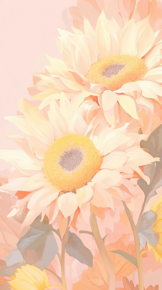  Sunflowers backgrounds petal plant. AI generated Image by rawpixel.