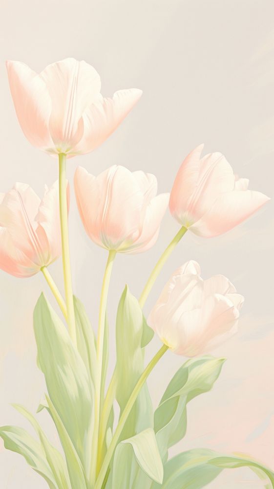  Tulips backgrounds flower petal. AI generated Image by rawpixel.