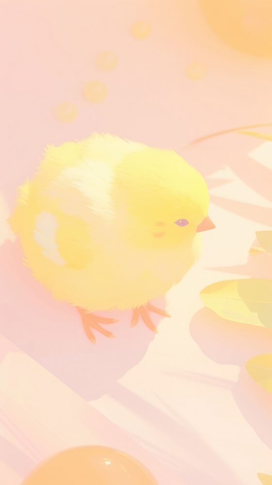  Yellow baby chick animal bird wildlife. AI generated Image by rawpixel.