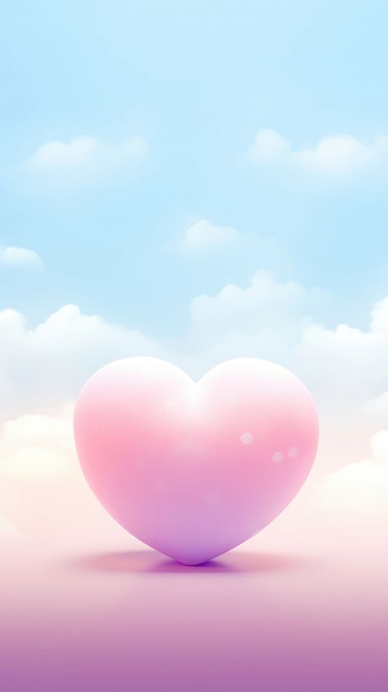  Hug heart balloon tranquility sunlight. AI generated Image by rawpixel.