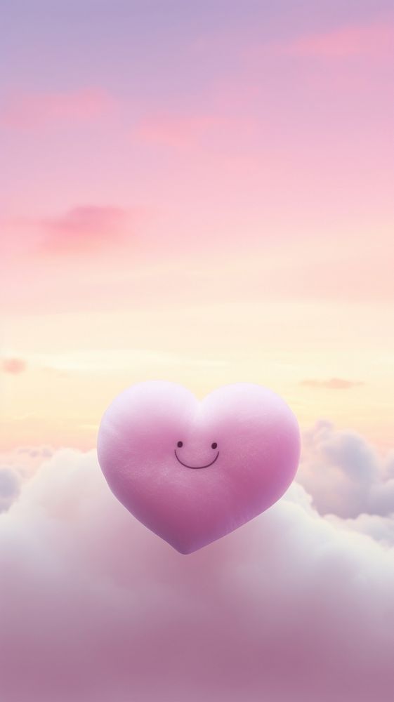  Hug heart tranquility happiness landscape. AI generated Image by rawpixel.