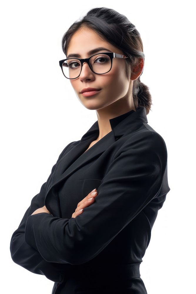 Mexican business woman portrait glasses adult. AI generated Image by rawpixel.