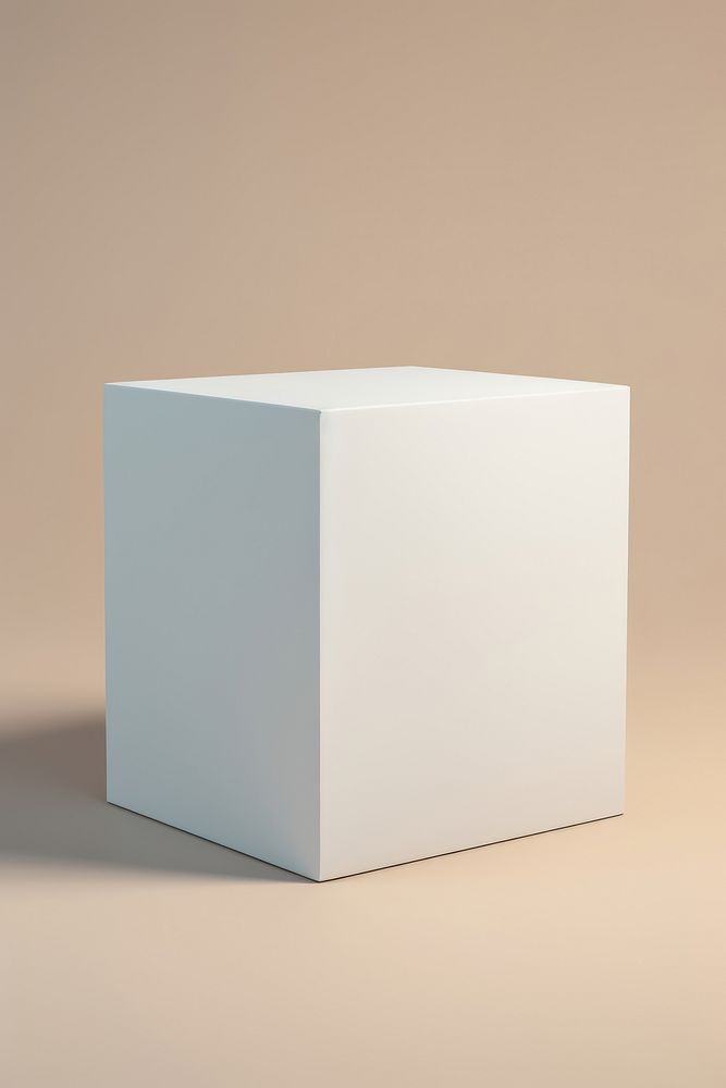 White paper package furniture box simplicity.