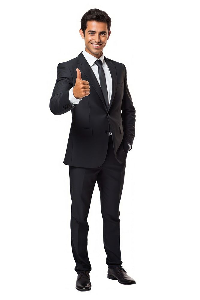 Mexican businessman showing thumbs up tuxedo adult men. AI generated Image by rawpixel.