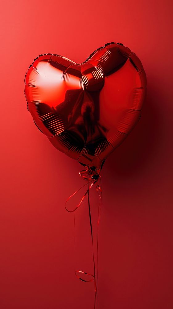  Heart shape balloon celebration appliance helium. AI generated Image by rawpixel.