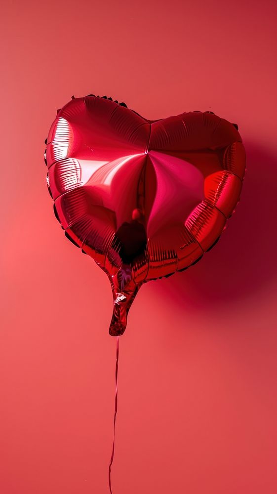  Heart shape balloon celebration appliance helium. AI generated Image by rawpixel.