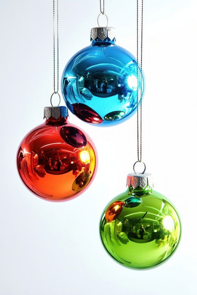 Colorful christmas baubles ornament jewelry hanging. AI generated Image by rawpixel.