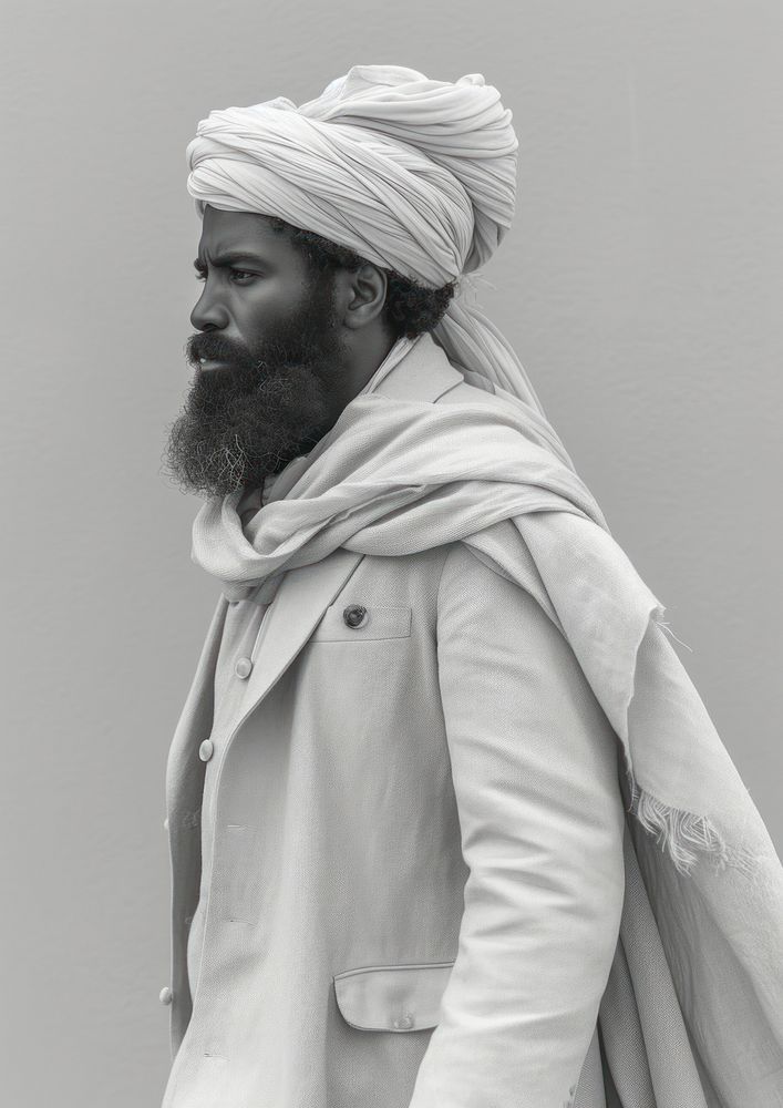 Middle Eastern photography portrait turban.