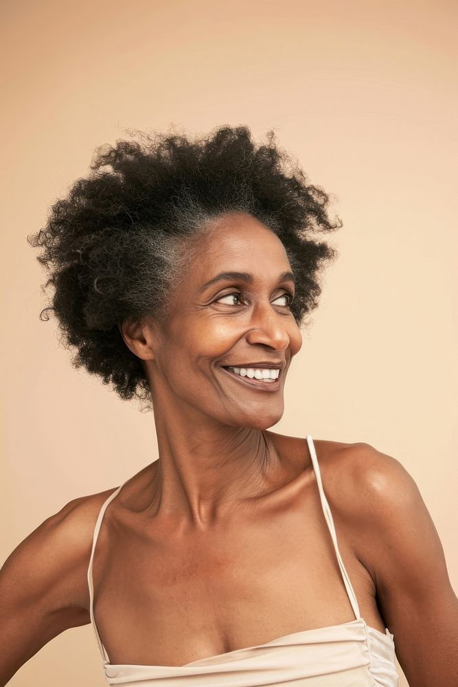 African american woman portrait adult smile.