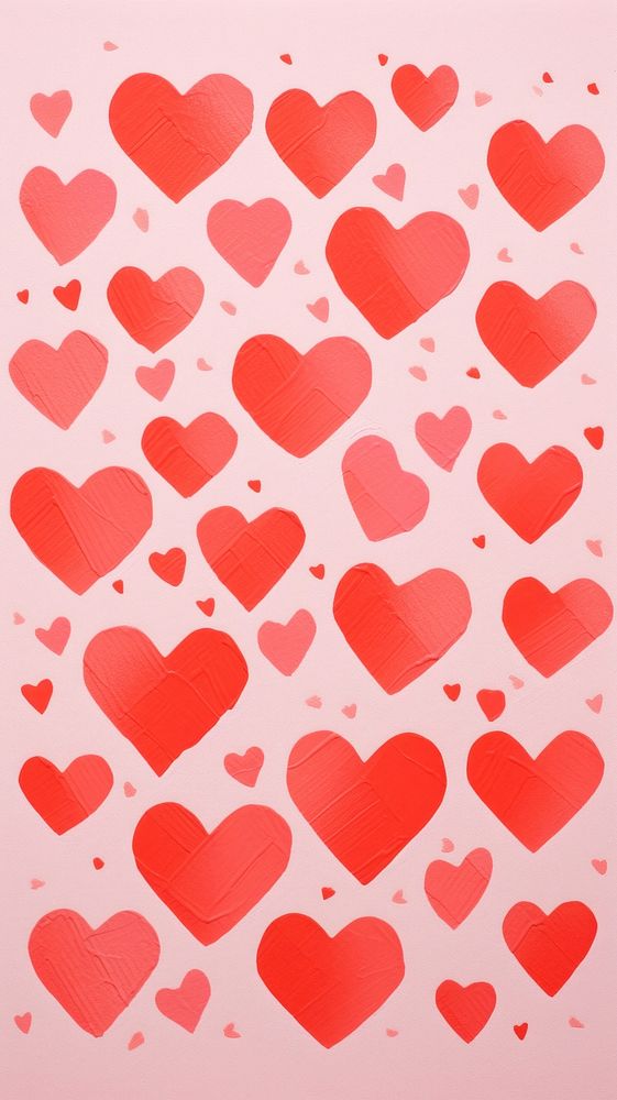  Heart shape backgrounds abstract pattern. AI generated Image by rawpixel.