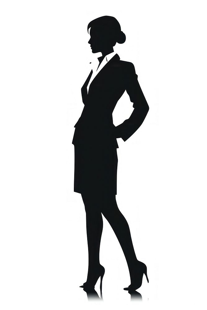 Business woman silhouette footwear adult. AI generated Image by rawpixel.