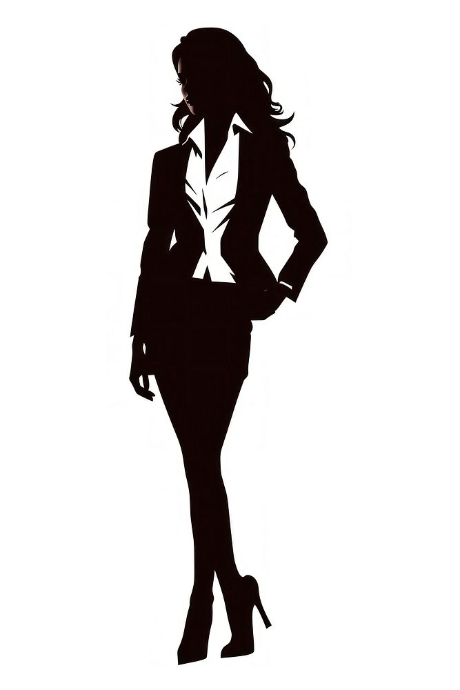 Business woman silhouette footwear adult. AI generated Image by rawpixel.