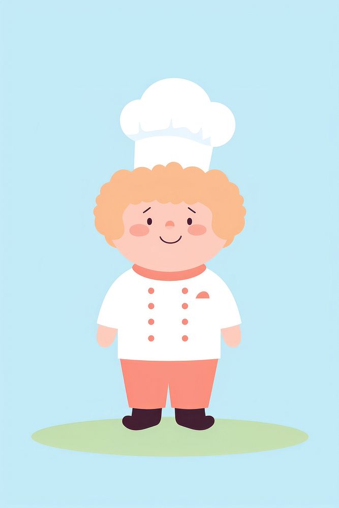  Chef cartoon cute happiness. AI generated Image by rawpixel.